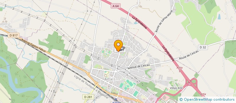 localisation de l'entreprise FOURTICOT à ARTIX