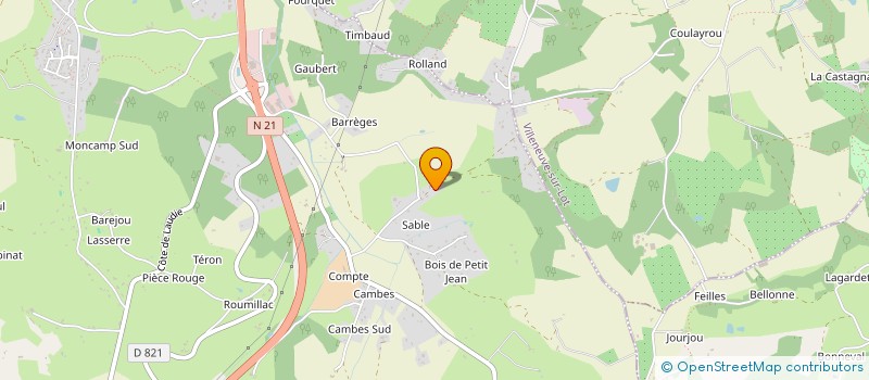 localisation de l'entreprise FOURTOU  PUJOLS