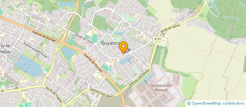 localisation de l'entreprise FOURVEX  GUYANCOURT
