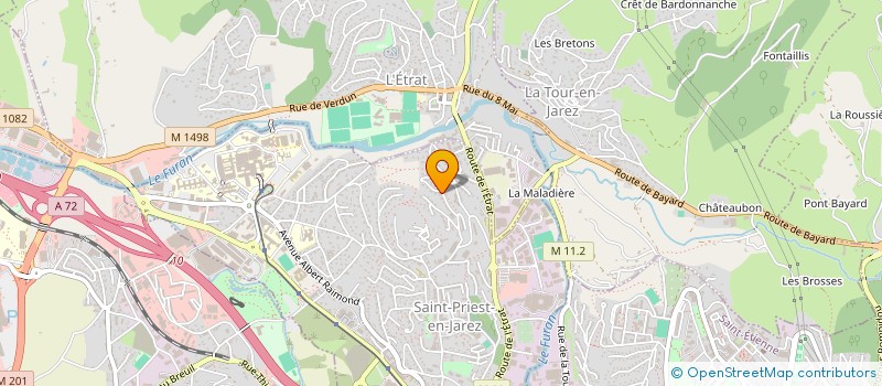 localisation de l'entreprise FOUSS IS FOOT  SAINT-PRIEST-EN-JAREZ