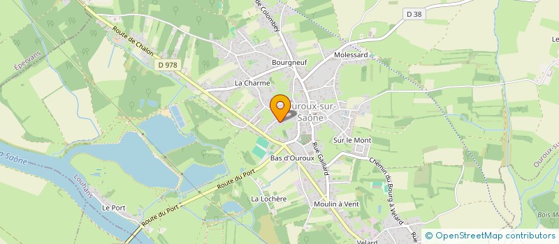 localisation de l'entreprise FOUSSOT  OUROUX-SUR-SAONE