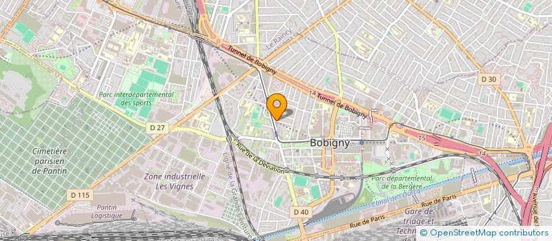 localisation de l'entreprise FOUTEL  BOBIGNY