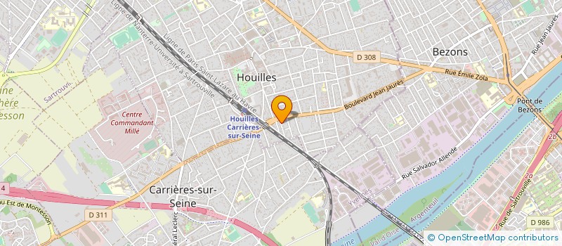 localisation de l'entreprise FOUYSSE. C  HOUILLES