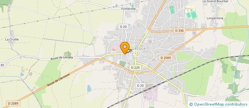 localisation de l'entreprise FOV  LEZOUX