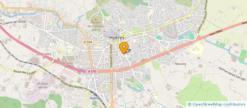 localisation de l'entreprise FOVEA  HYERES