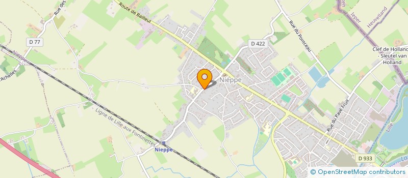 localisation de l'entreprise FOVEA  NIEPPE