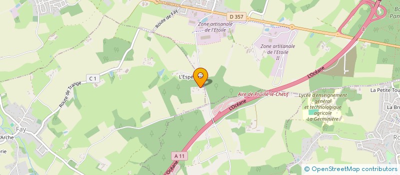 localisation de l'entreprise FOVEA  FAY