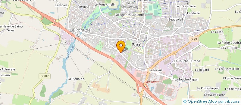 localisation de l'entreprise FOVEA à PACE
