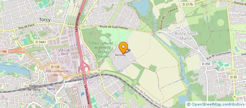 localisation de l'entreprise FOVEA PRODUCTIONS  BUSSY-SAINT-MARTIN