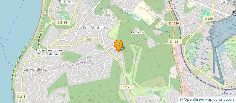 localisation de l'entreprise FOVEA SCI à LA TESTE-DE-BUCH