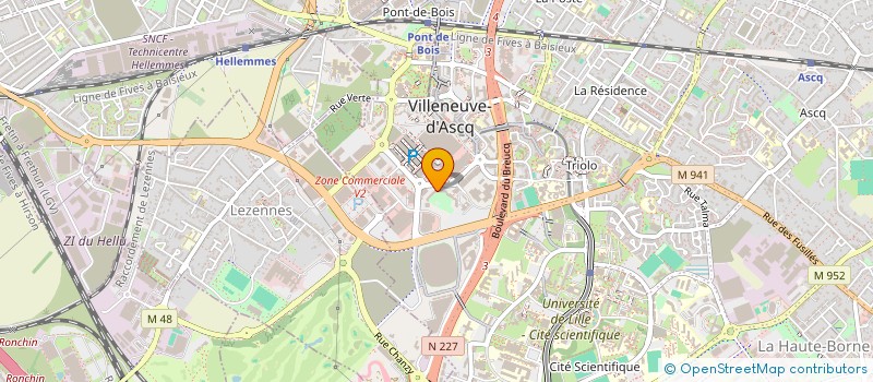 localisation de l'entreprise FOVERE à VILLENEUVE-D'ASCQ