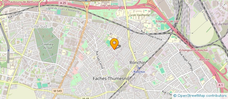 localisation de l'entreprise FOVET ROUX à LILLE