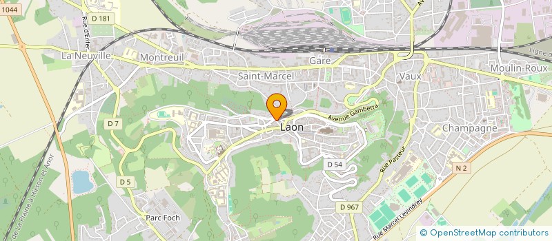 localisation de l'entreprise FOVIAUX MAURICE ET DOMINIQUE à LAON