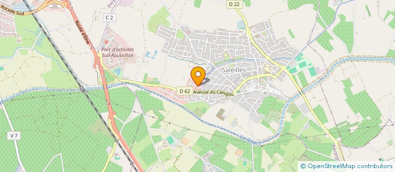 localisation de l'entreprise FOX  SALEILLES