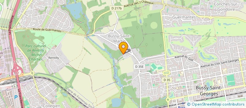 localisation de l'entreprise FOX  BUSSY-SAINT-MARTIN