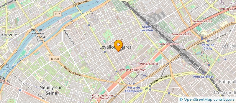 localisation de l'entreprise FOX ALPHA à LEVALLOIS-PERRET