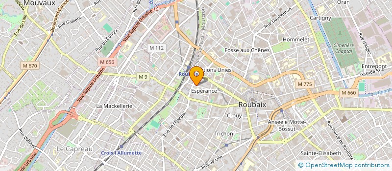 localisation de l'entreprise FOX ARCHITECTES  ROUBAIX