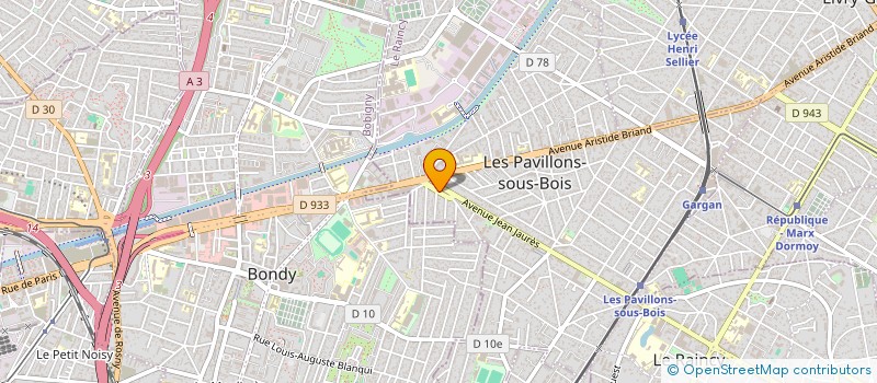 localisation de l'entreprise FOX FRANCE  LES PAVILLONS-SOUS-BOIS