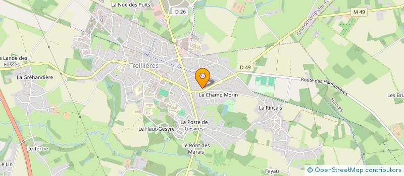 localisation de l'entreprise FOX'IMMO  TREILLIERES