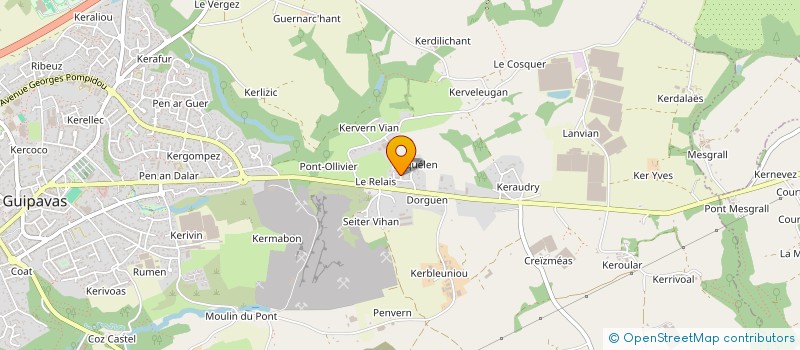 localisation de l'entreprise FOX INGENIRIE à GUIPAVAS