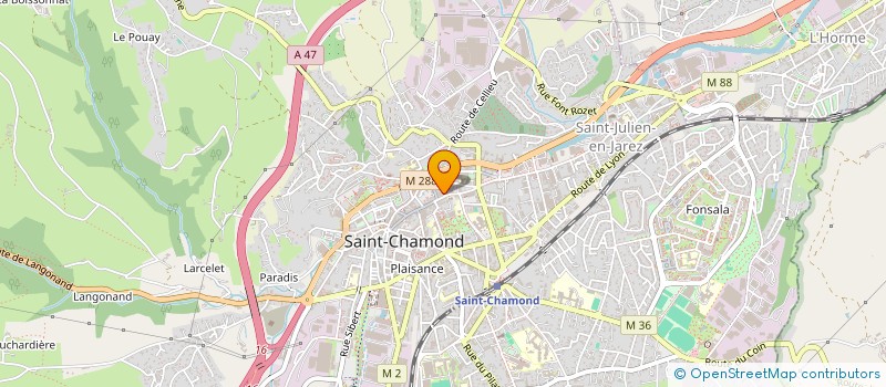 localisation de l'entreprise FOX MACHINE TOOL à SAINT-CHAMOND