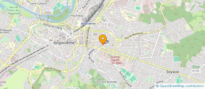 localisation de l'entreprise FOX N'MONKEY ARTS à ANGOULEME
