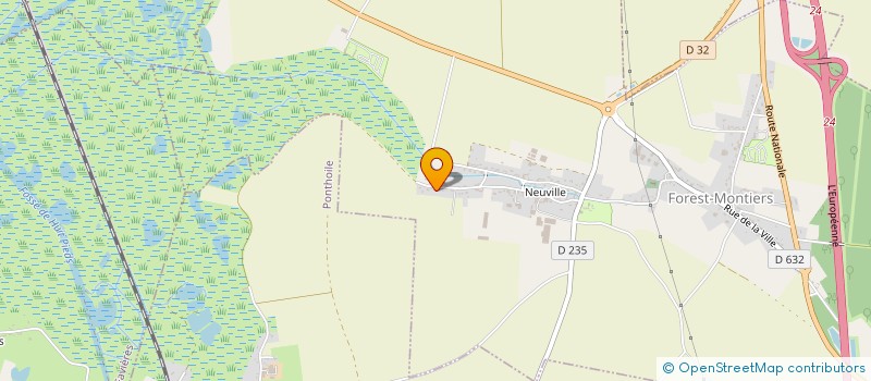 localisation de l'entreprise FOX NATURE & JARDIN  FOREST-MONTIERS