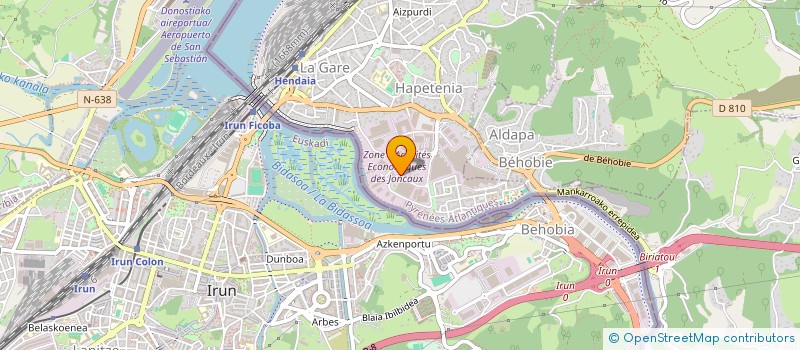 localisation de l'entreprise FOX OPTIC  HENDAYE