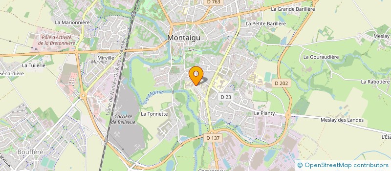localisation de l'entreprise FOX PHARMA à MONTAIGU-VENDEE