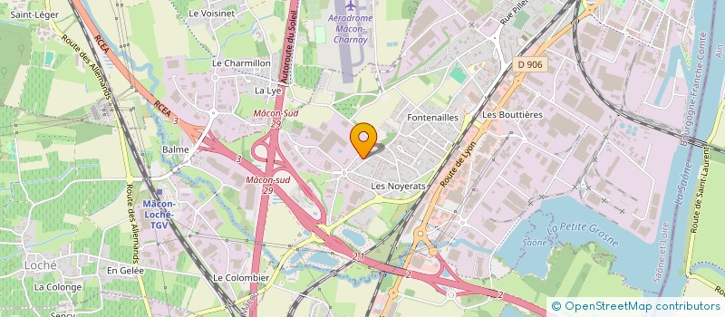 localisation de l'entreprise FOXALYS RECRUTEMENT à MACON