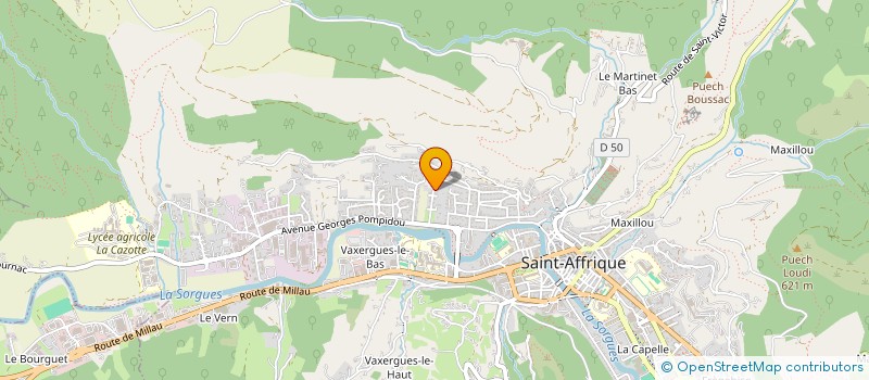 localisation de l'entreprise FOXELIA  SAINT-AFFRIQUE