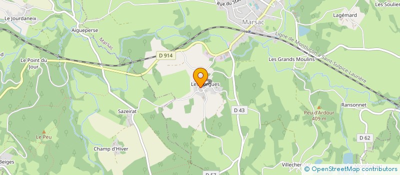 localisation de l'entreprise FOXES  MARSAC