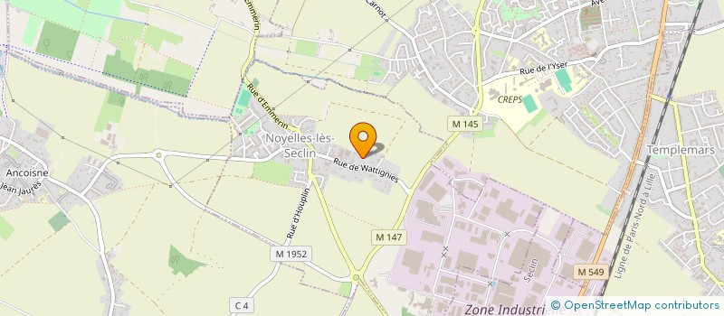 localisation de l'entreprise FOXIMMO  NOYELLES-LES-SECLIN