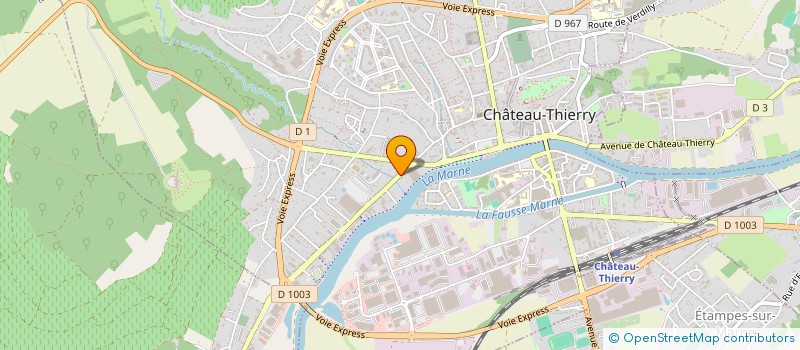 localisation de l'entreprise FOXIMMO à CHATEAU-THIERRY