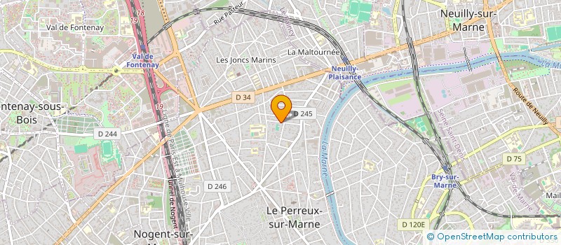 localisation de l'entreprise FOXINOVA à LE PERREUX-SUR-MARNE