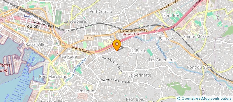 localisation de l'entreprise FOXTROT MARINE DISTRIBUTION à TOULON