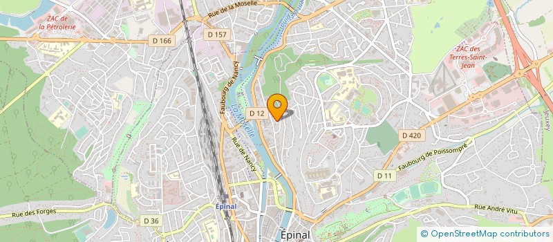 localisation de l'entreprise FOXX ELEC à EPINAL