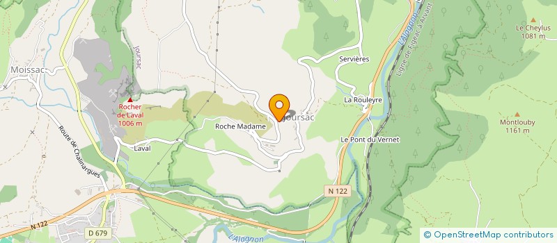 localisation de l'entreprise FOXY à JOURSAC