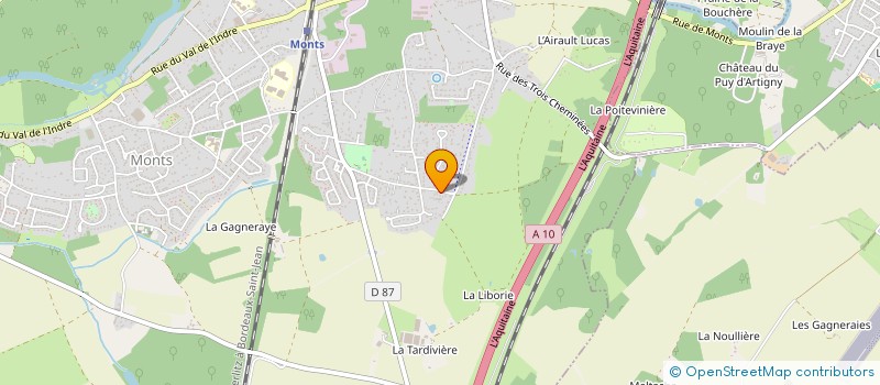 localisation de l'entreprise FOXY FROGS  MONTS