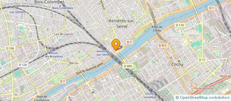 localisation de l'entreprise FOXY PARTNERS  ASNIERES-SUR-SEINE