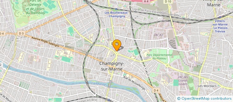 localisation de l'entreprise FOXYBOX à CHAMPIGNY-SUR-MARNE