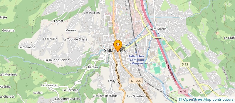 localisation de l'entreprise FOXYGENE PRODUCTIONS SARL à SALLANCHES