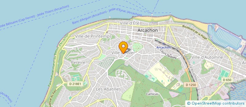 localisation de l'entreprise FOXYS  ARCACHON