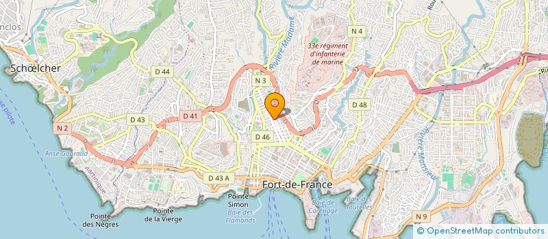 localisation de l'entreprise FOYAL AUTOMOBILE à FORT-DE-FRANCE