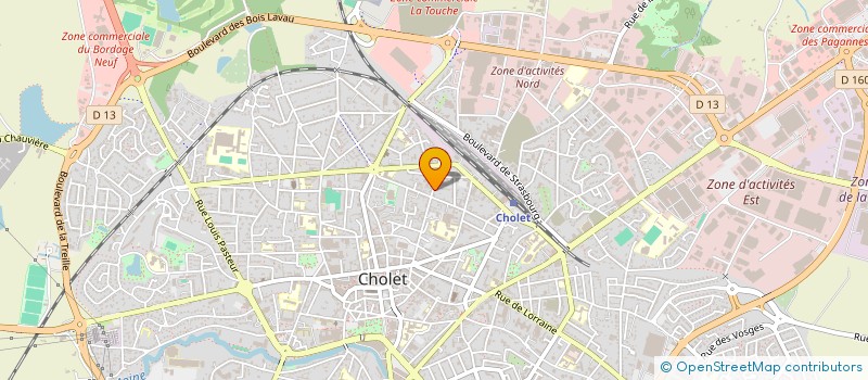 localisation de l'entreprise FOYER ARTISANAL DE REINSERTION à CHOLET