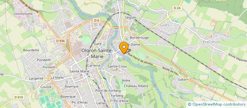 localisation de l'entreprise FOYER ARTISTIQUE D'OLORON  OLORON-SAINTE-MARIE