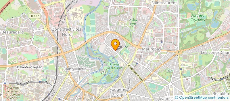 localisation de l'entreprise FOYER CES MOTTE BRULON  RENNES