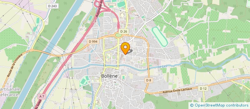 localisation de l'entreprise FOYER CLUB DU TROISIEME AGE AMBROISE CROIZAT BOLLENE VILLE  BOLLENE