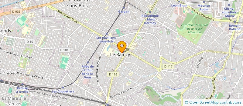 localisation de l'entreprise FOYER CLUB POUR PERSONNES AGEES à LE RAINCY