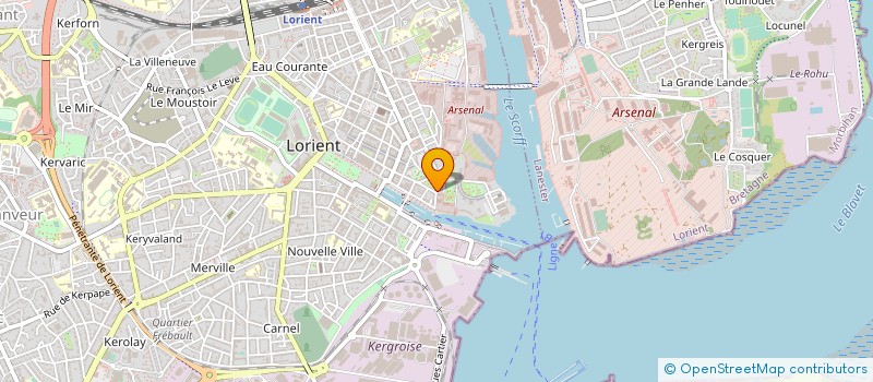 localisation de l'entreprise FOYER CLUB SPORTIF ET DE LOISIRS  LORIENT